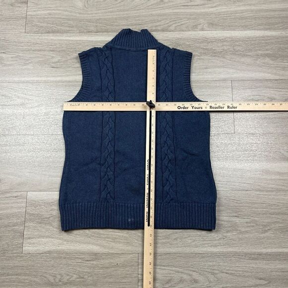 Pendleton Sweater Mens Medium Blue Cotton Full Zip Knit - Picture 9 of 12